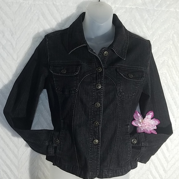 black denim jacket size 24